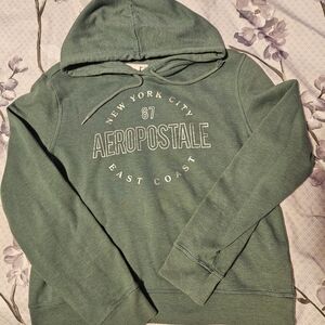 Aeropostale Green Hoodie Sweater